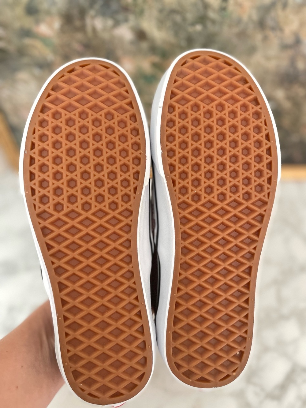 Vans Checkered Slip on Shoes Size 7.5 Dusty Rose Brown - Picture 5 of 7
